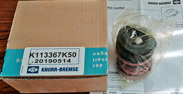 Knorr Bremse disc brake parts K113367K50 K010604 Rear push rubber sleeve repair kit