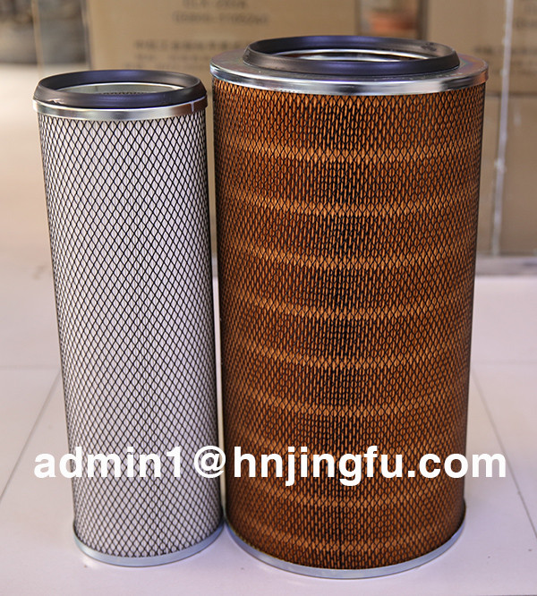 Pingyuan KLX-898/899/K2850/AF25452/AF25453 air filter for yutong bus.
