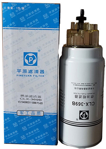 Pingyuan CLX-369B/PL420/VG1540080311/1433649/K1006529/2934715/612600081293/612600081494 diesel fuel filter