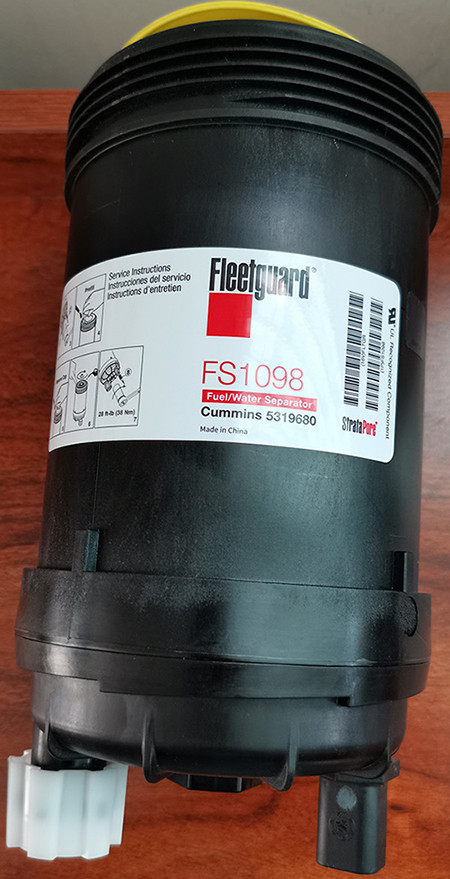 Original Fleetguard diesel fuel filter FS1098/Cummins 5319680 for Liugong Foton Lovol excavator