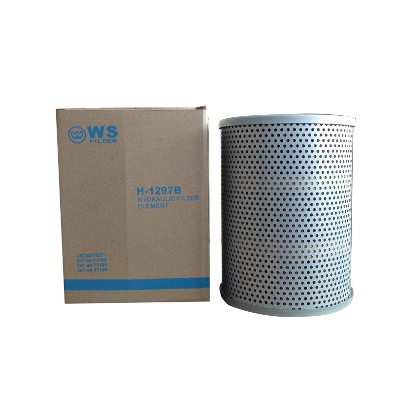 fiber glass paper material H-1297/207-60-71181/HF35360 Hydraulic oil filter for PC200-7 excavator parts