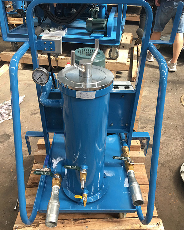 portable mobile oil filter filtering filtration cart for transformer hydraulic lube oil