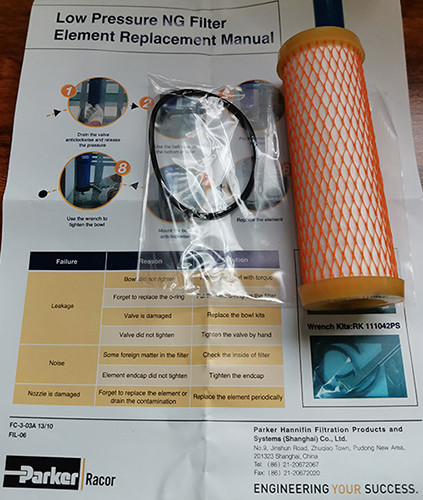 Parker Racor RK CLS110-10LU CNG low pressure gas filter
