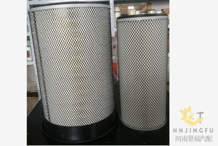Pingyuan KLX-969 KLX-970/K3250/AF25812 AF25813/AA2958/1109ZB1-020/1109ZB1-030 air filter for Shacman DZ93319190011 air filter assembly