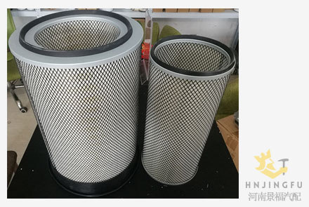 Pingyuan KLX-969 KLX-970/K3250/AF25812 AF25813/AA2958/1109ZB1-020/1109ZB1-030 air filter for Shacman DZ93319190011 air filter assembly