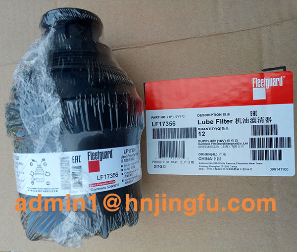 5266016 cummins LF17356 fleetguard oil filter for FOTON Aumark truck,Ford F150,f 150 raptor,f250,f450,f350,GAZ,HELI forklift,Cummins ISF 2.8 Engine